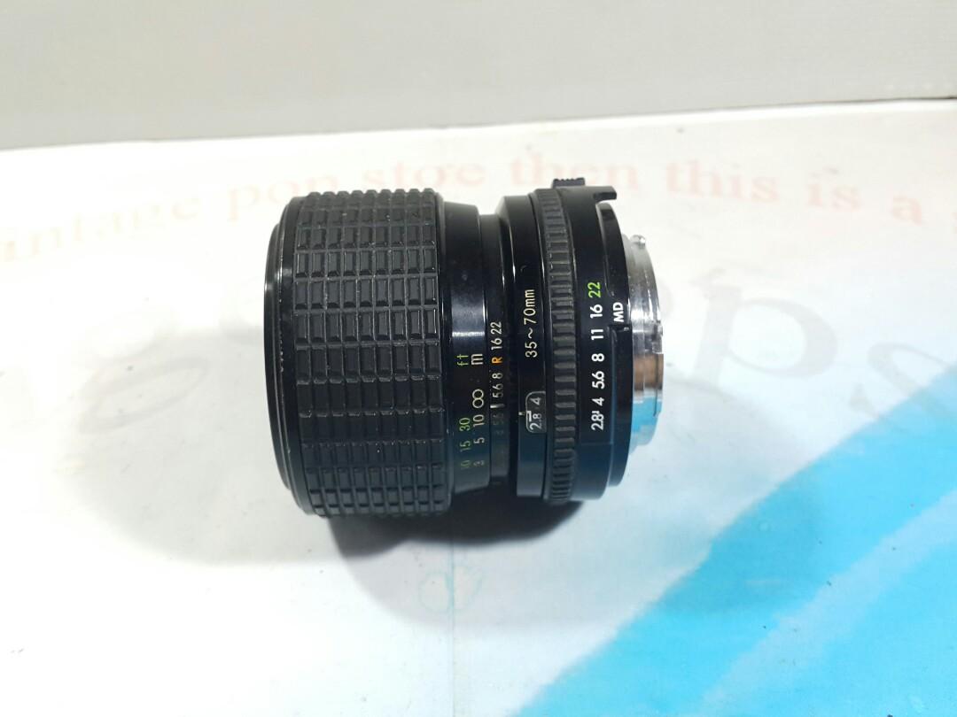 Minolta SRT Sigma 35-70 2.8 zoom (Category: Lens & Kits) located in Paranaque City. Submitted by vintagepopsicle (Listing ID 1152471495, Image 1). Description: Minolta SRT and MD mount Sigma 35-70 2.8 4 zoom. There are small dust and fungus on periphery but should have no effect on shots. Great as a walkabout lens. Fits Minolta SRT or Minolta X700 Series. Vintage item/Condition so manage your expectations. We've sold a lot of these and all of the