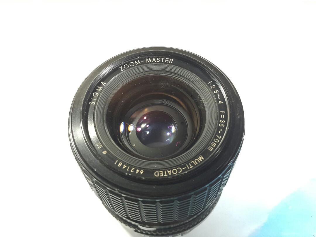 Minolta SRT Sigma 35-70 2.8 zoom (Category: Lens & Kits) located in Paranaque City. Submitted by vintagepopsicle (Listing ID 1152471495, Image 2). Description: Minolta SRT and MD mount Sigma 35-70 2.8 4 zoom. There are small dust and fungus on periphery but should have no effect on shots. Great as a walkabout lens. Fits Minolta SRT or Minolta X700 Series. Vintage item/Condition so manage your expectations. We've sold a lot of these and all of the