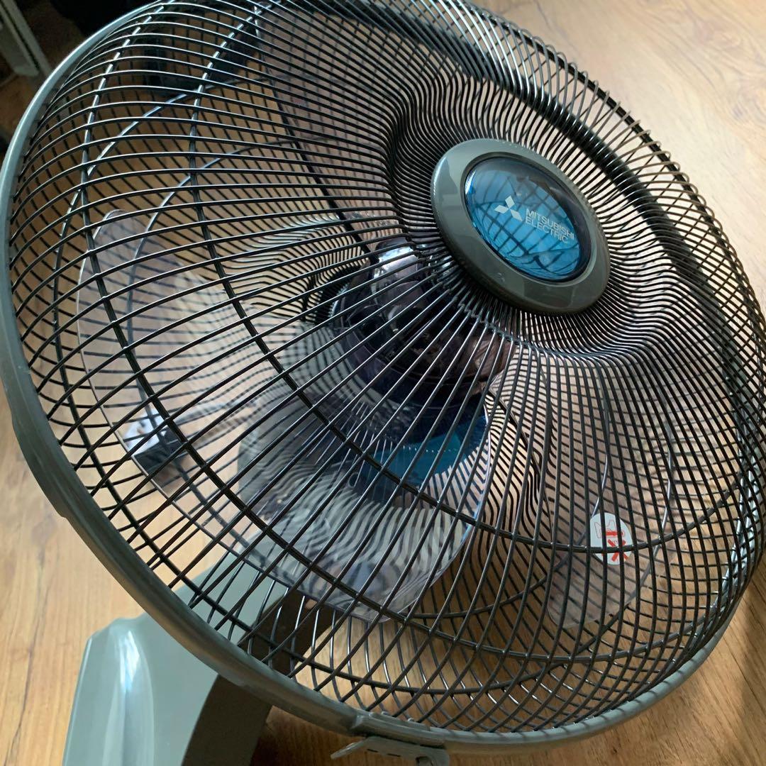 Mitsubishi Electric 40cm Wall Fan with Remote W16RUP Classy Gray, Furniture & Home Living