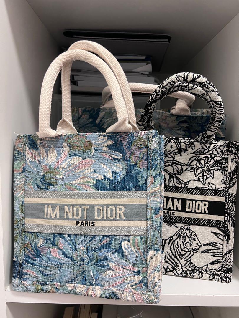 Muji style Im not Dior Tote Bag  Designer of Dreams tote museum  Womens  Fashion Bags  Wallets Tote Bags on Carousell