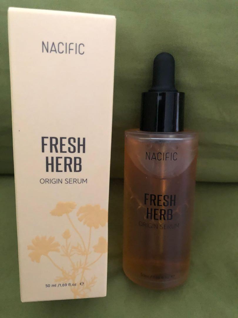NACIFIC FRESH HERB Origin Serum (Category: Face Care) located in Makati City. Submitted by doodledoo_06 (Listing ID 1152393436, Image 2). Description: NACIFIC Fresh Herb Origin Serum in 50ml bottle for 550. We only have 6 stocks left. Kindly message me for inquiries. For shipping, buyer will shoulder the shipping fee. Have a nice day. :).