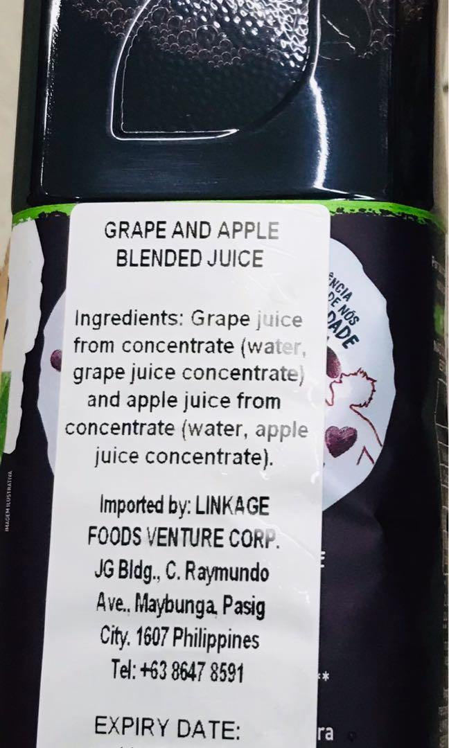 Natural One Grape & Apple Blended Juice 900mL (Category: Beverages) located in Manila. Submitted by rotalie (Listing ID 1152509060, Image 2). Description: Natural One Grape & Apple Blended Juice 900mL #inManila #inQC #inMandaluyong #inMakati #inTaguig #inPasig #inMarikina #inCainta #inAntipolo Delivery thru Lalamove or Grab express c/o buyer from Sampaloc Manila. Payment via bank transfer or GCash before shipping :) For further inquiries, pls cal