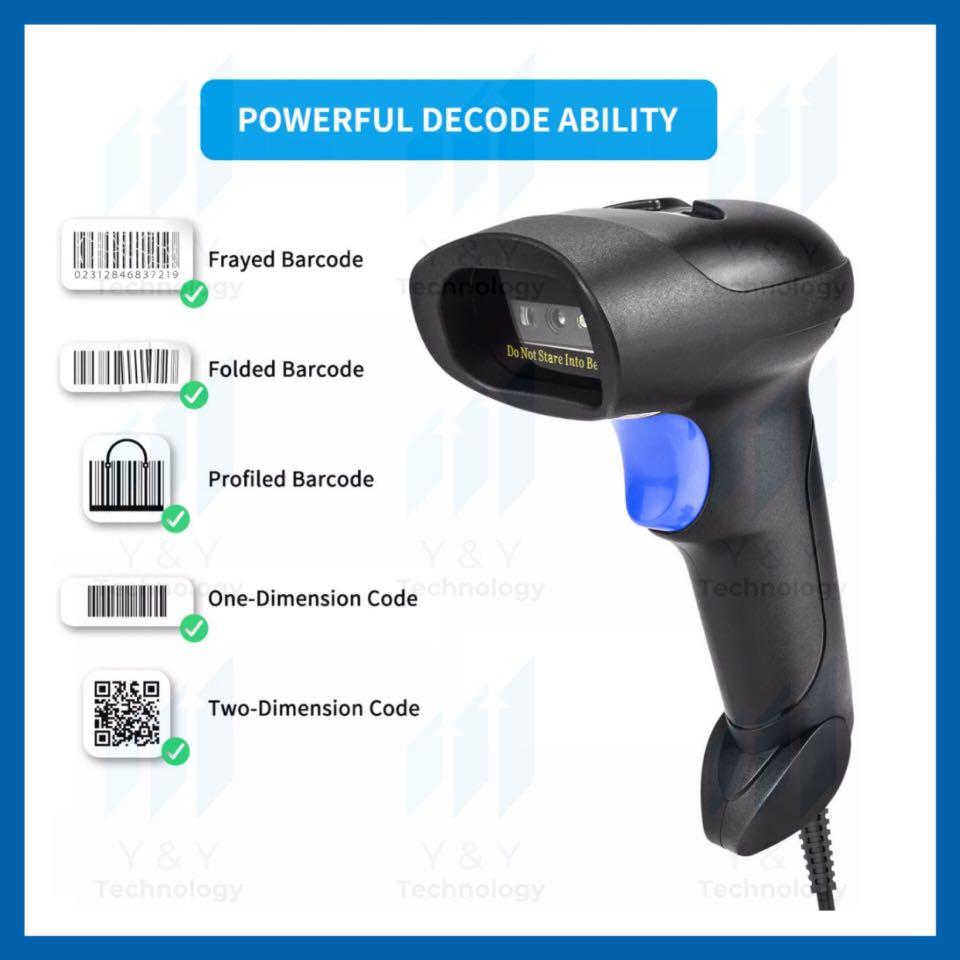 NETUM Barcode Scanner 2D Bluetooth Wireless 2.4G USB QR Code Reader