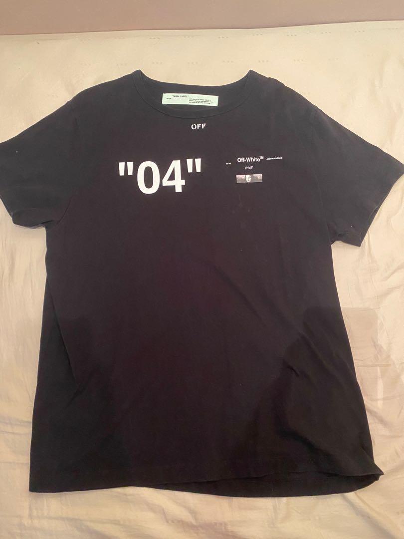 Off White Mona Lisa Tee For All collection Men s Fashion Tops