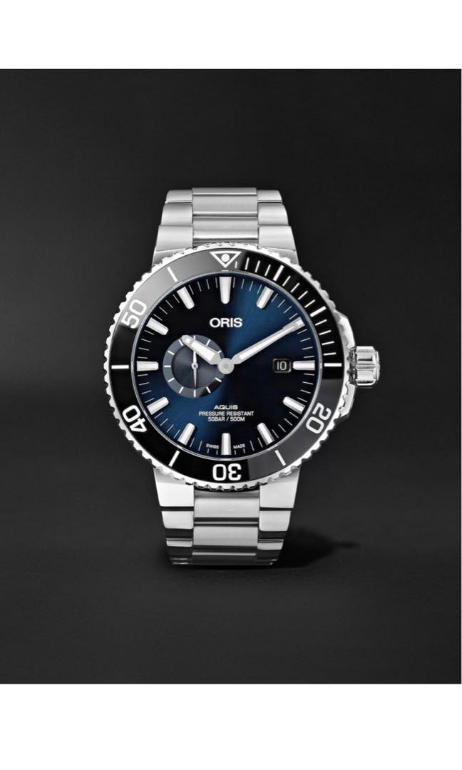 Oris aquis small second date automatic 45.5mm stainless steel watch Carousell