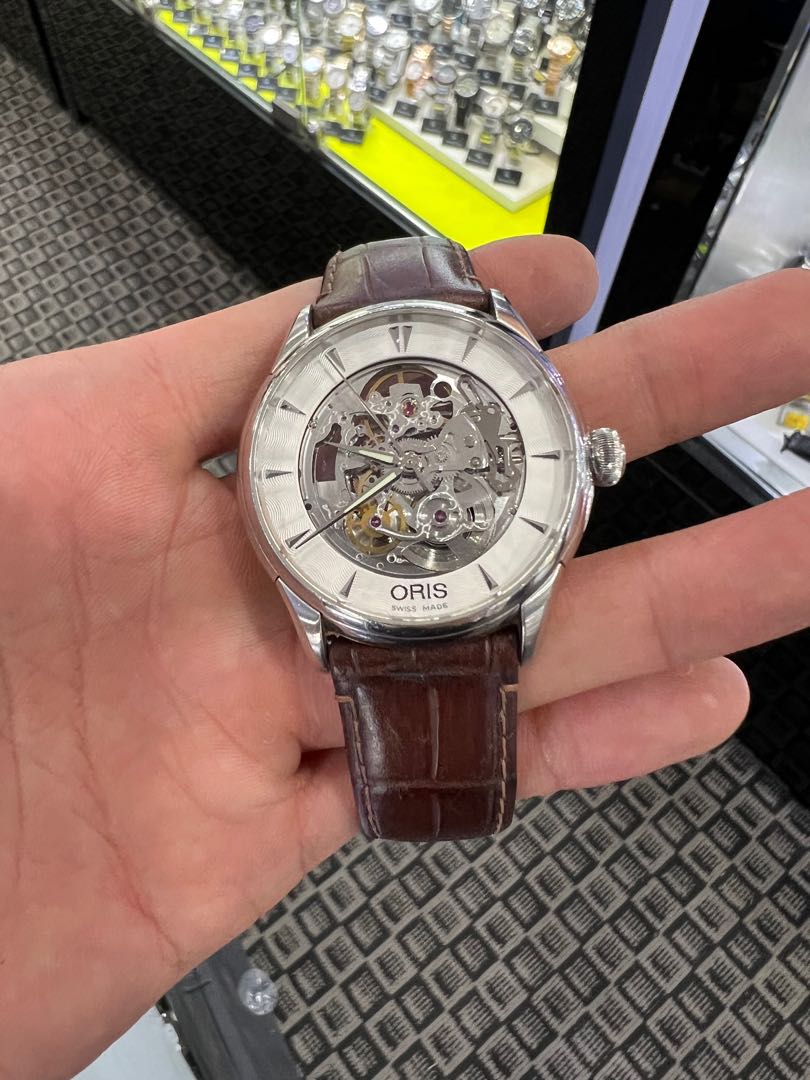 Oris ARTELIER skeleton Swiss made automatic 7591 01 Men s Fashion