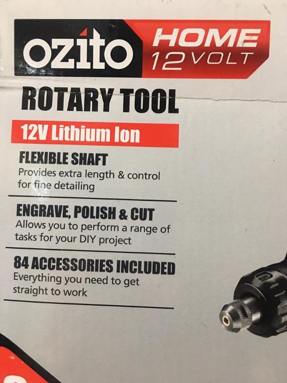 🤩OZITO ROTARY TOOL🤩 (Category: Construction Tools & Equipment) located in San Pedro. Submitted by aussie.surplustore (Listing ID 1152389791, Image 3). Description: 🤩OZITO ROTARY TOOL🤩 -12V Lithium Ion -flexible shaft provides extra length and control for fine detailing -engrave, polish & cut allows you to perform a range of task for your DIY project -84 accessories included everything you need to get straight to work PRICE:1,500 📌SURPLUS ite