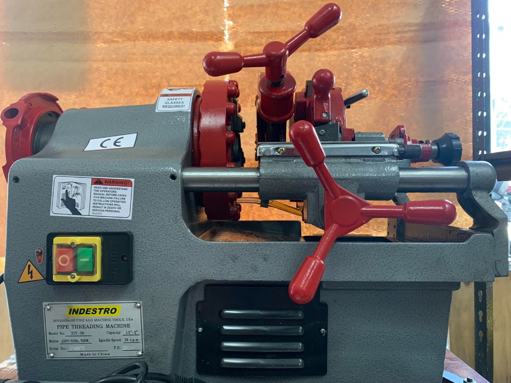 Pipe Threading Machine 1/2"3/4", 1"2" Indestro ZIT50, Commercial