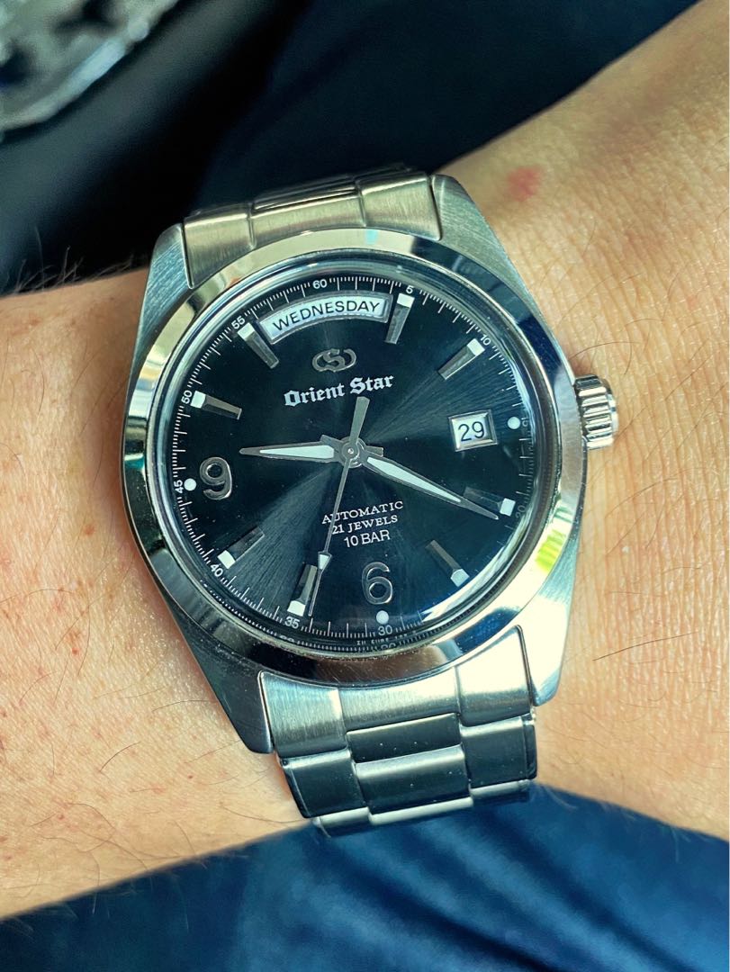 Orient star day date on sale