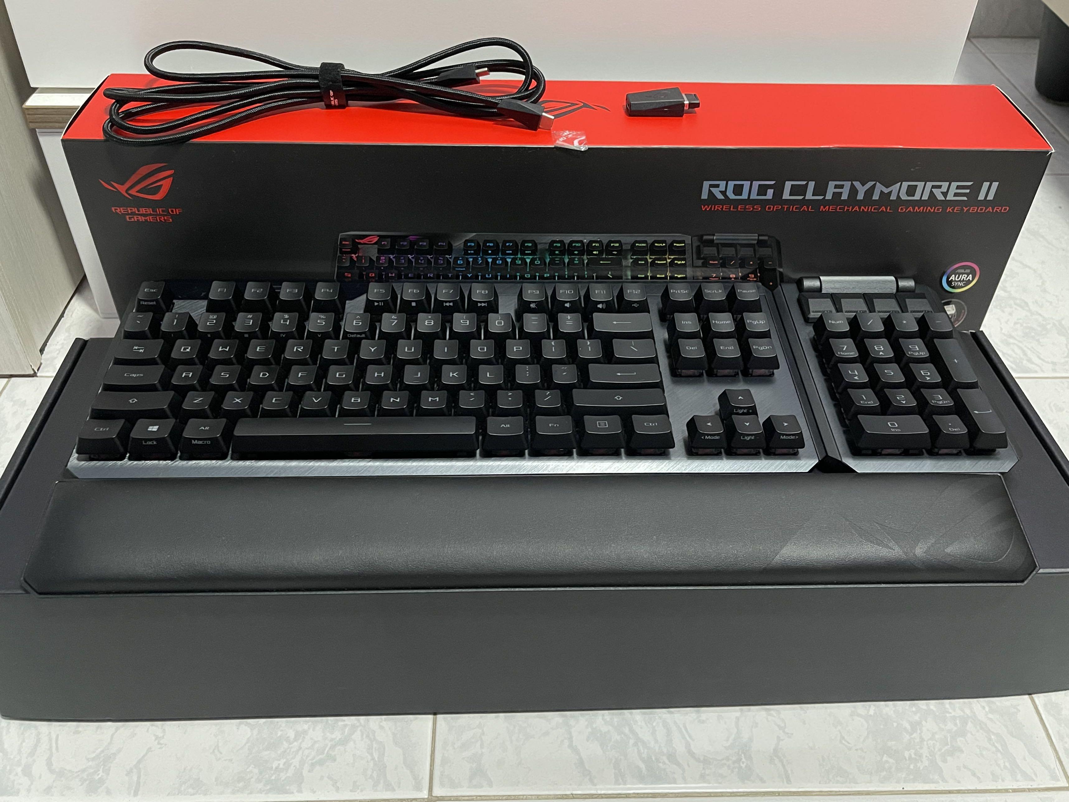 Asus ROG Claymore II Wireless Mechanical Keyboard (RX Red), Computers ...