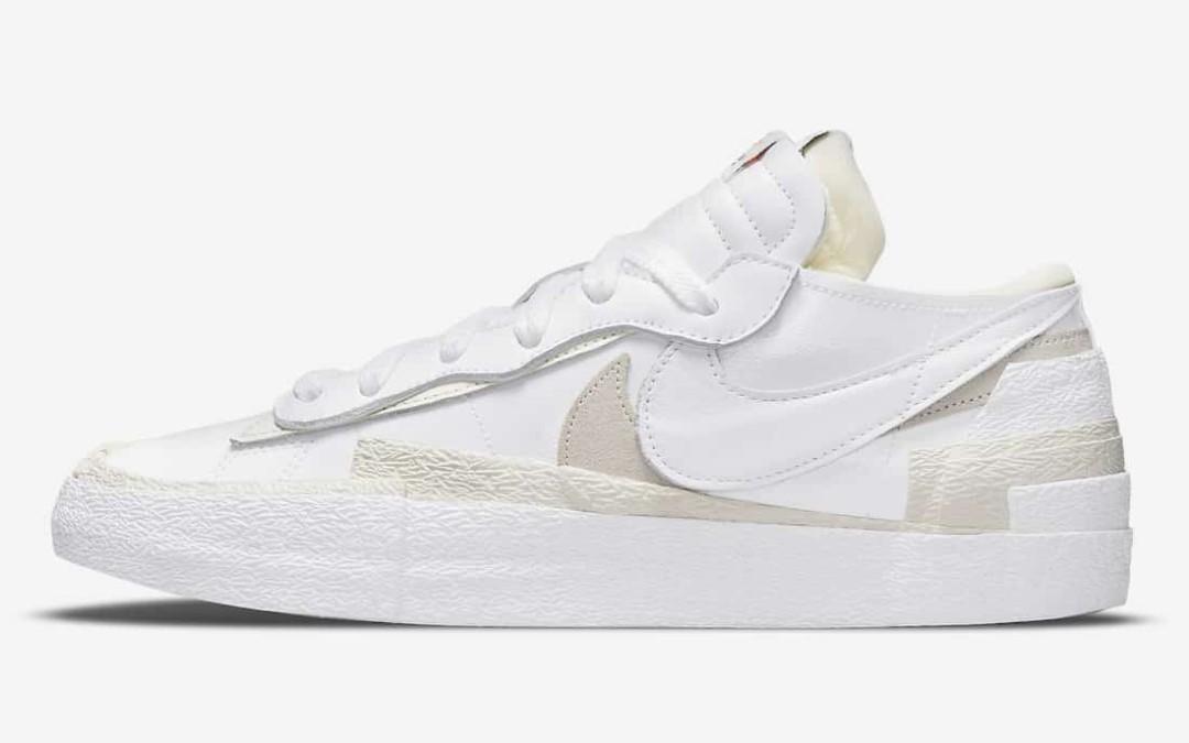 sacai nike white