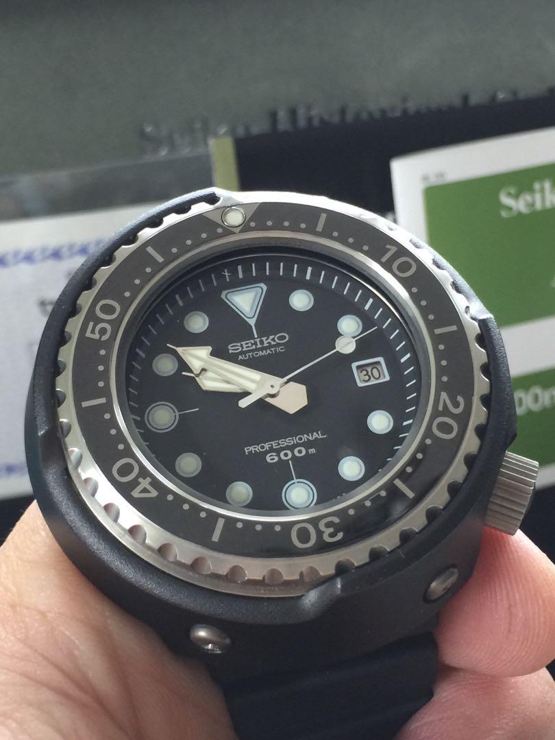 Seiko sbdx005 Tuna 自動吞拿限量1000隻, 男裝, 手錶及配件, 手錶- Carousell