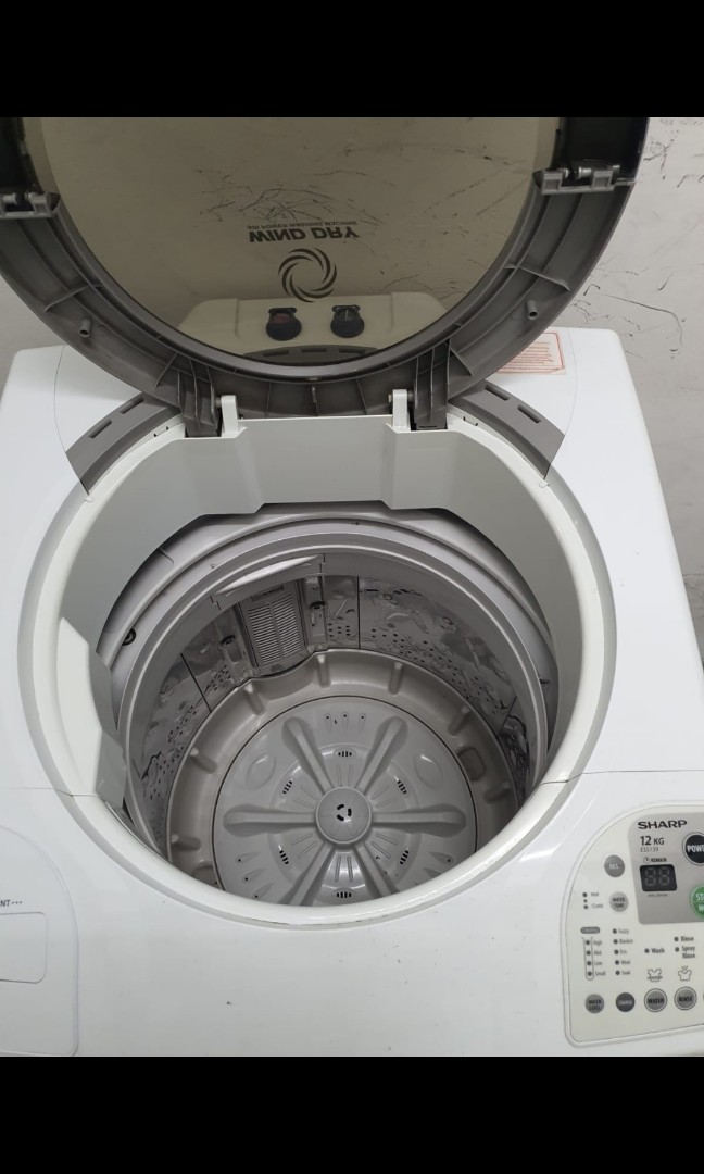 Sharp automatic washing machinemachine 12kg, TV & Home Appliances