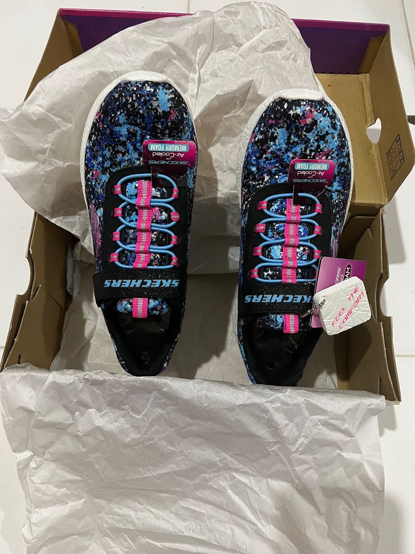 Skechers burst illuminations Fesyen Wanita Sepatu di Carousell