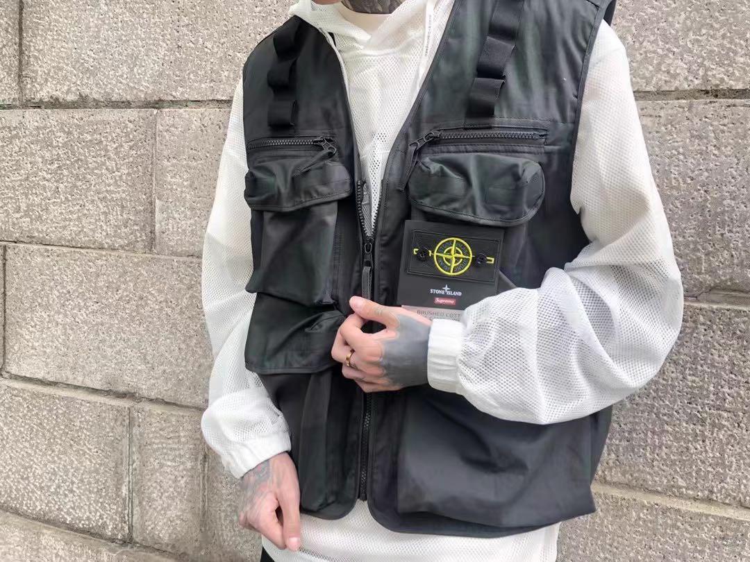 Stone island vest jacket Men s Fashion Coats Jackets and