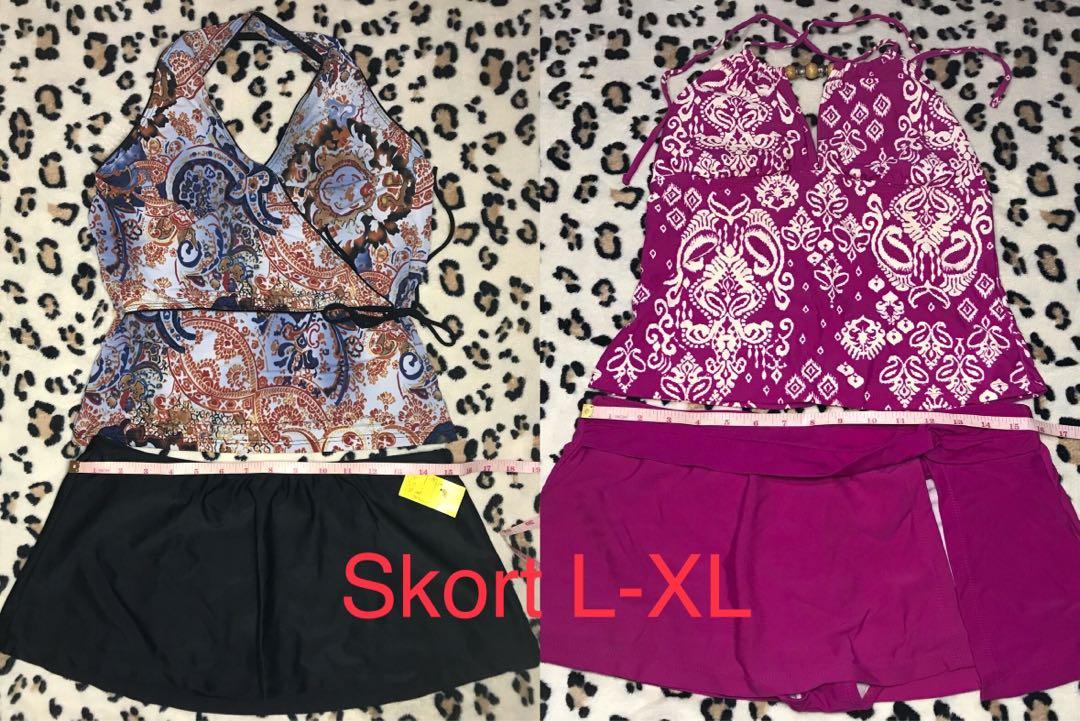 Tankini Top w/ Swimsuit Skort (Category: Bikinis & Swimsuits) located in San Juan City. Submitted by xymyrrh (Listing ID 1152539189, Image 1). Description: Payment thru GCash. Fast shipping. SF c/o buyer via JnT. Fuchsia Pink - top is w/pads (SOLD) Blue/Black - top is w/out pads. You need to wear either strapless bra or reusable/stickable bra pads like the last picture..