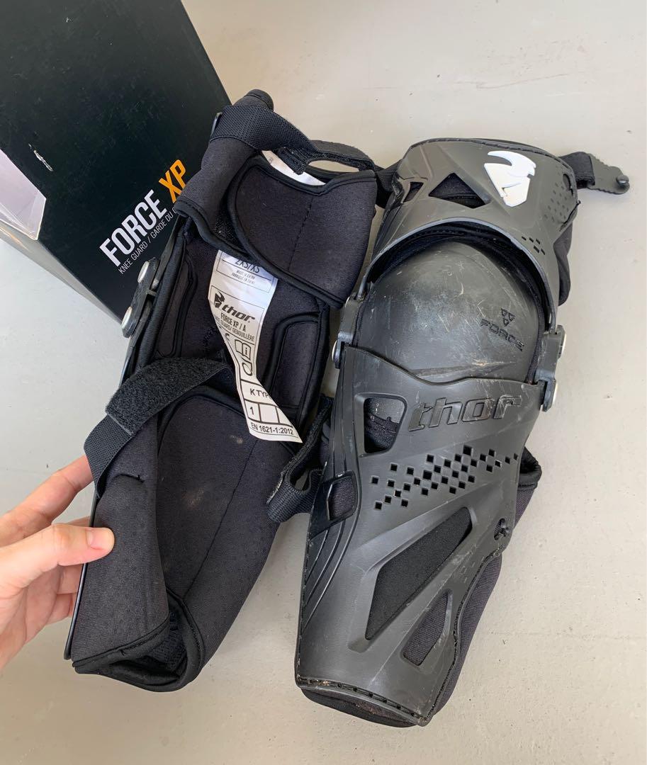 THOR FORCE XP KNEE GUARDS, Motorcycles, Motorcycle Apparel on Carousell