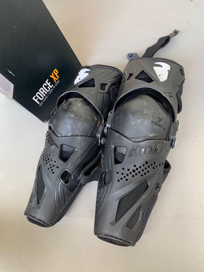 THOR FORCE XP KNEE GUARDS, Motorcycles, Motorcycle Apparel on Carousell