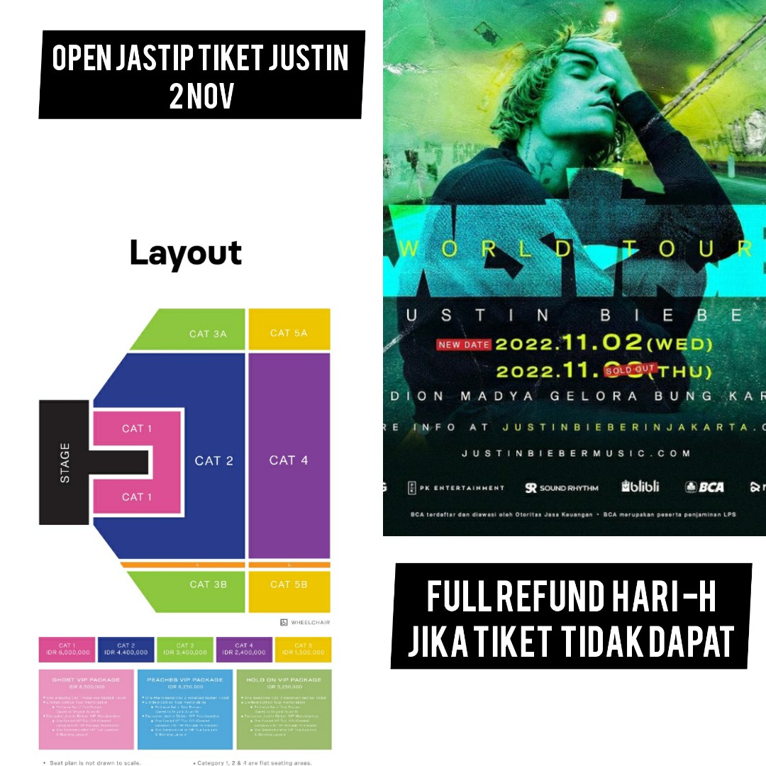 Tiket justin bieber
