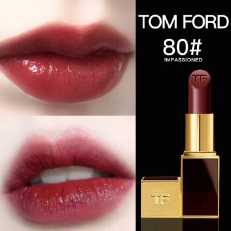 Tom Ford Lip Color TF 黑管80號Impassioned [斷貨王] TF黑管80#, 美容＆化妝品, 健康及美容- 皮膚護理,  化妝品- Carousell