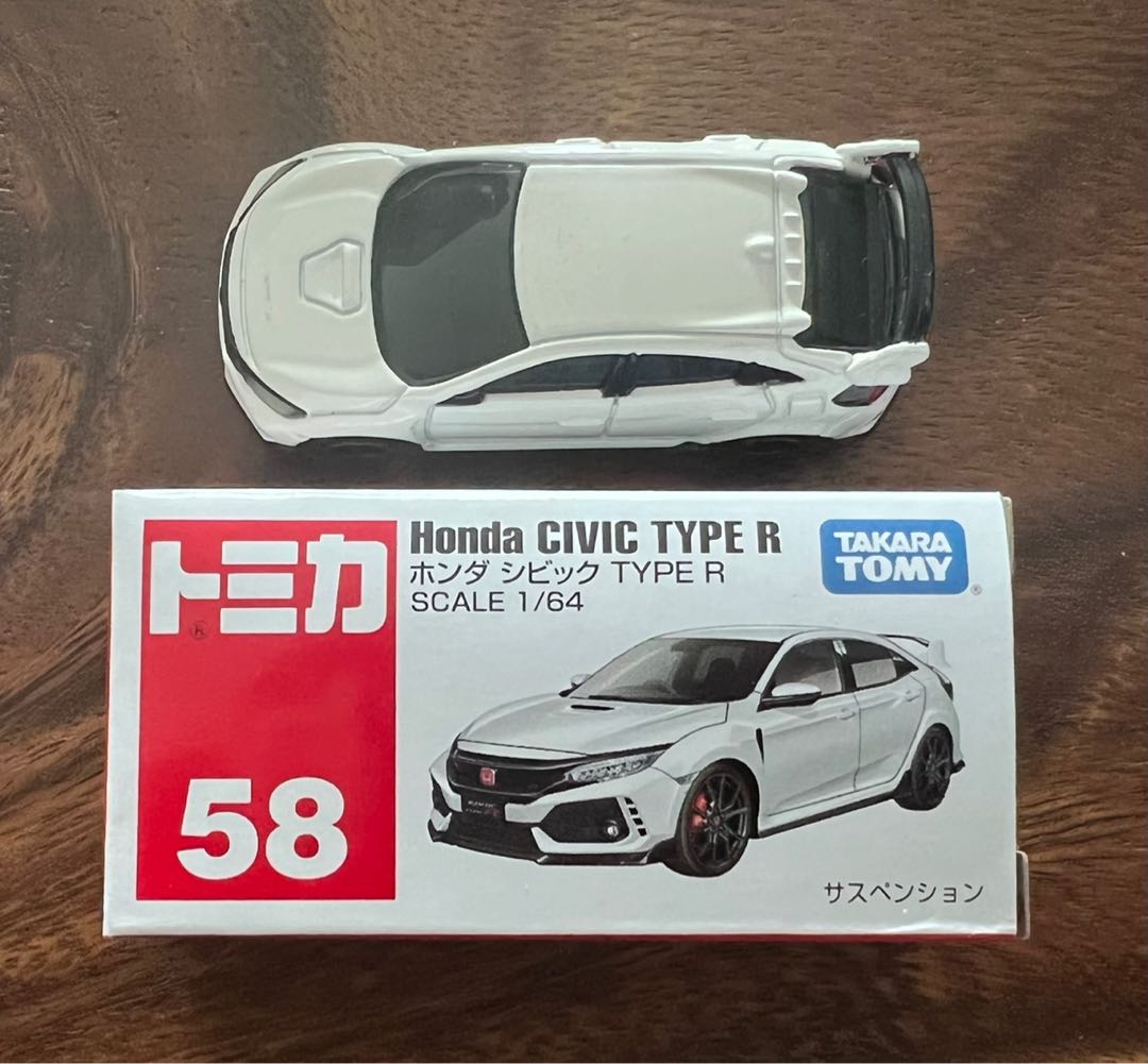 Tomica #58 Honda Civic Type R [No Sticker], Hobbies  Toys, Toys  Games  on Carousell