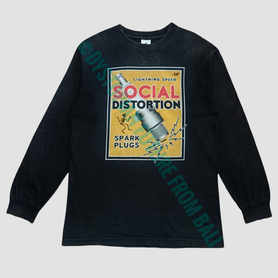 Vintage T-shirt Long Sleeve Social 