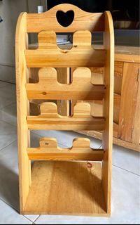 WOODEN SHOE RACKS 4 LAYERS SPACE SAVER
