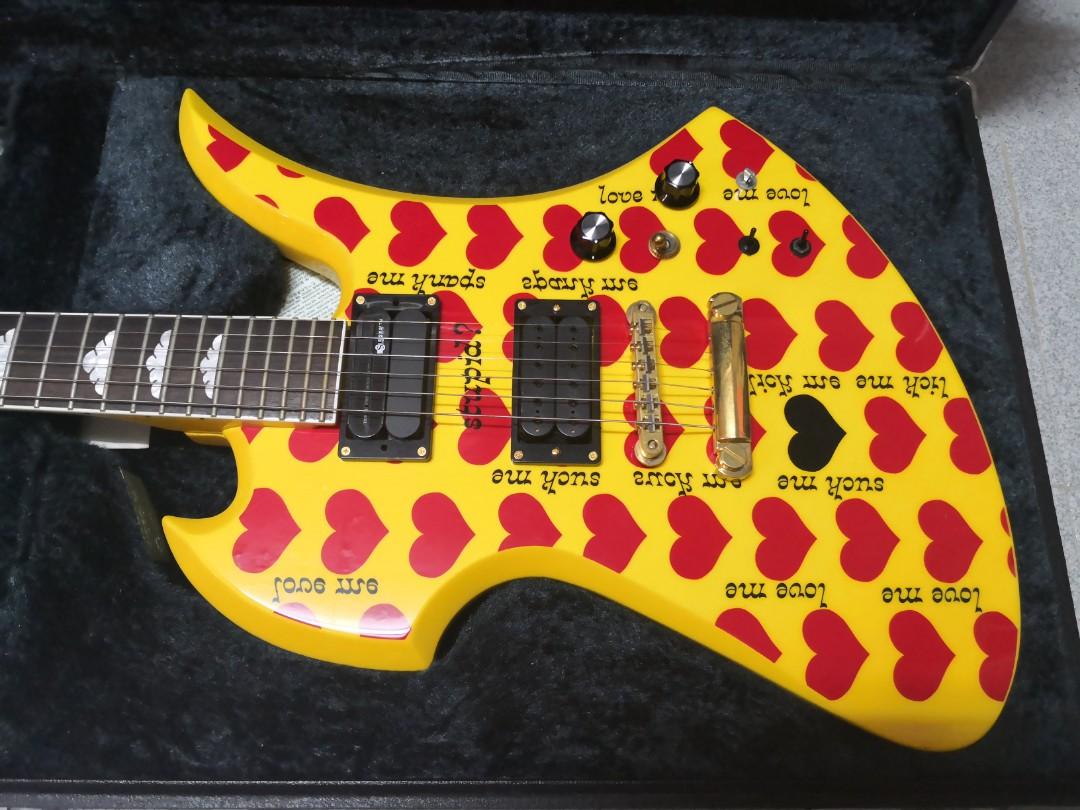 X Japan Hide Burny MG 145S YH Yellow Heart, 興趣及遊戲, 音樂、樂器 