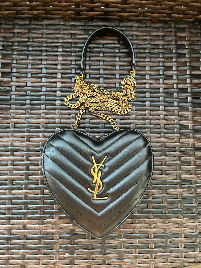 Ysl love heart chain bag sale