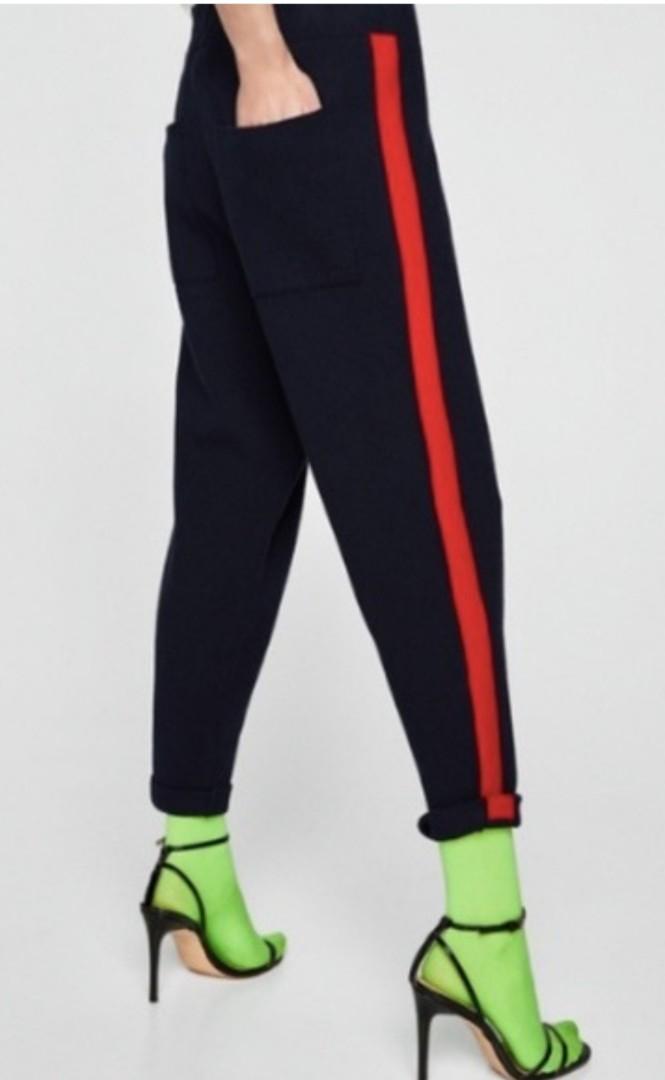 Zara knit pants, Fesyen Wanita, Pakaian 