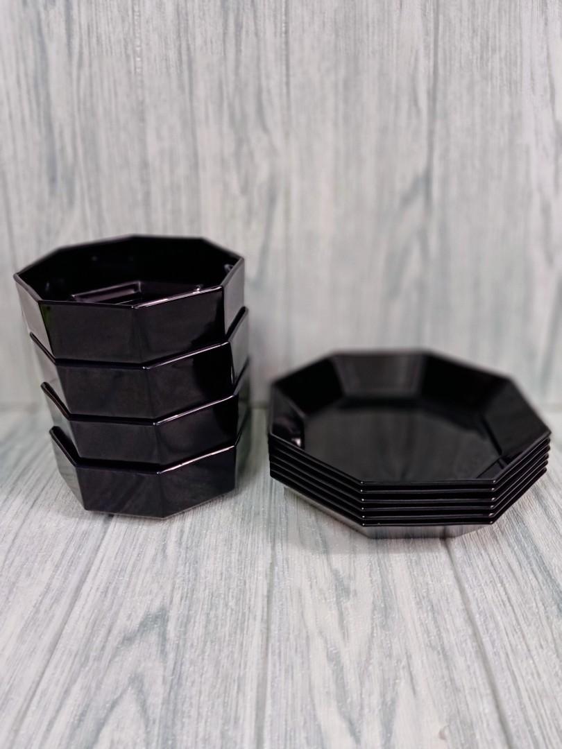 10pcs Arcoroc France Octima Black Dinner Plate Furniture Home Living Kitchenware Tableware Dinnerware Cutlery On Carousell