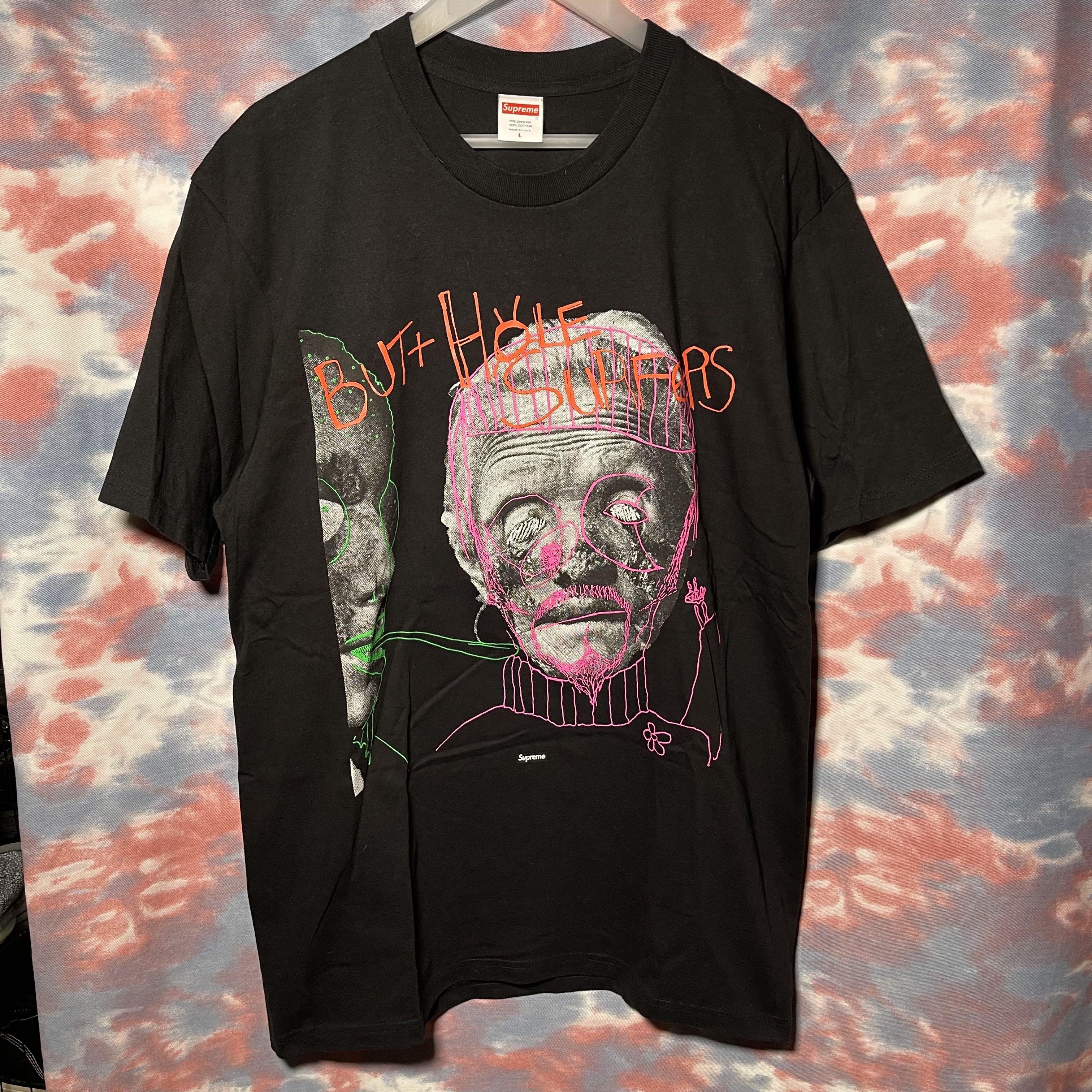 95% new Supreme Butthole Surfers Psychic Tee size L black 21SS, 男