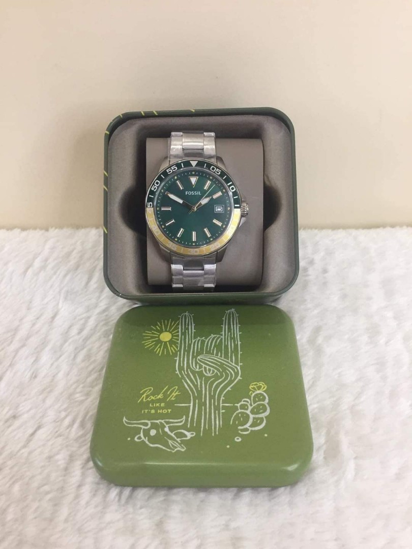 💯 Fossil BQ2506 Bannon Three-Hand Date 