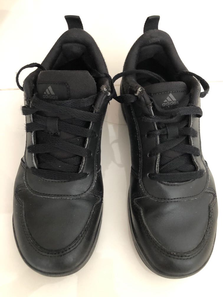 Adidas Black school shoes, Babies & Kids, Babies & Kids Fashion on
