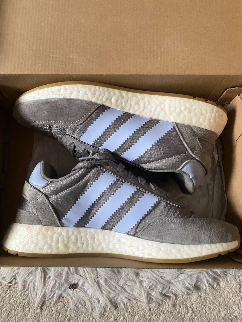 Adidas grey stripe shoes hot sale