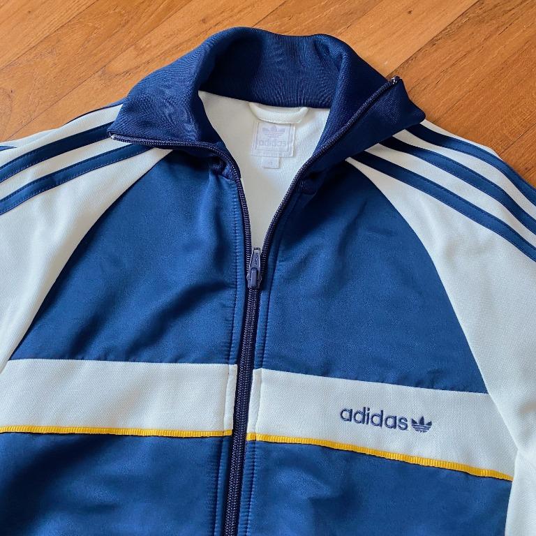 Blue orange and white adidas jacket shop