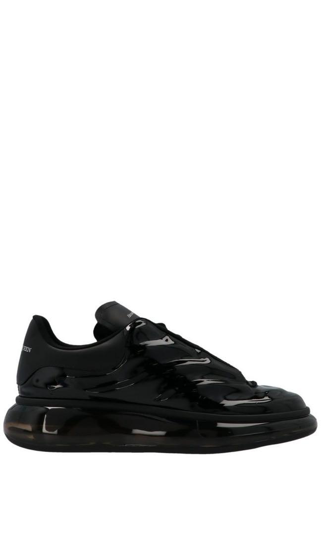 Alexander McQueen Black Gloss Sneakers