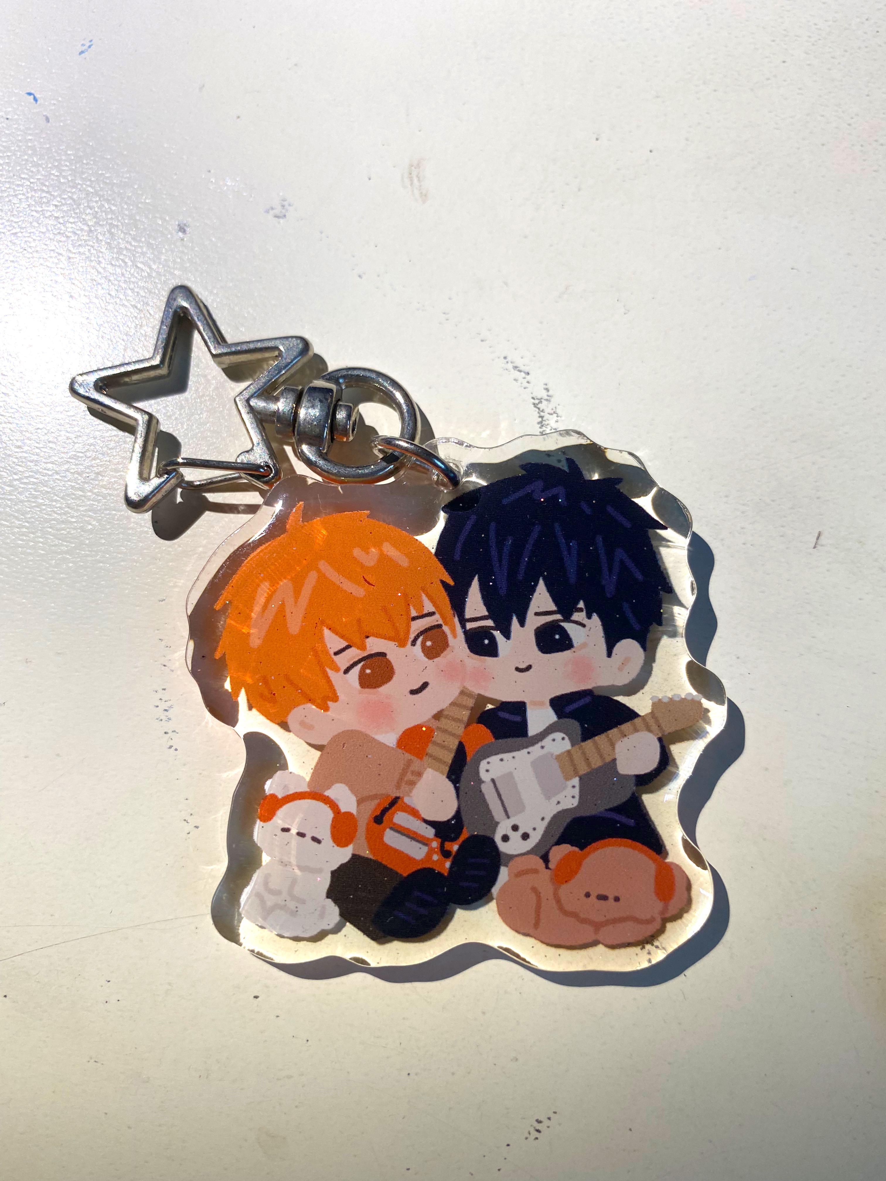 Anime couple keychain, Hobbies & Toys, Memorabilia & Collectibles, Jpop on Carousell