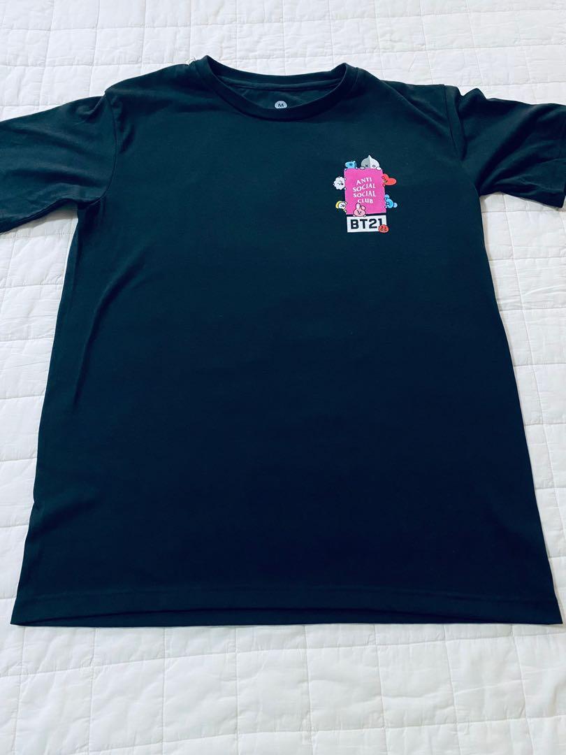 ASSC BT21 BTS Anti Social Social Club Black Tee