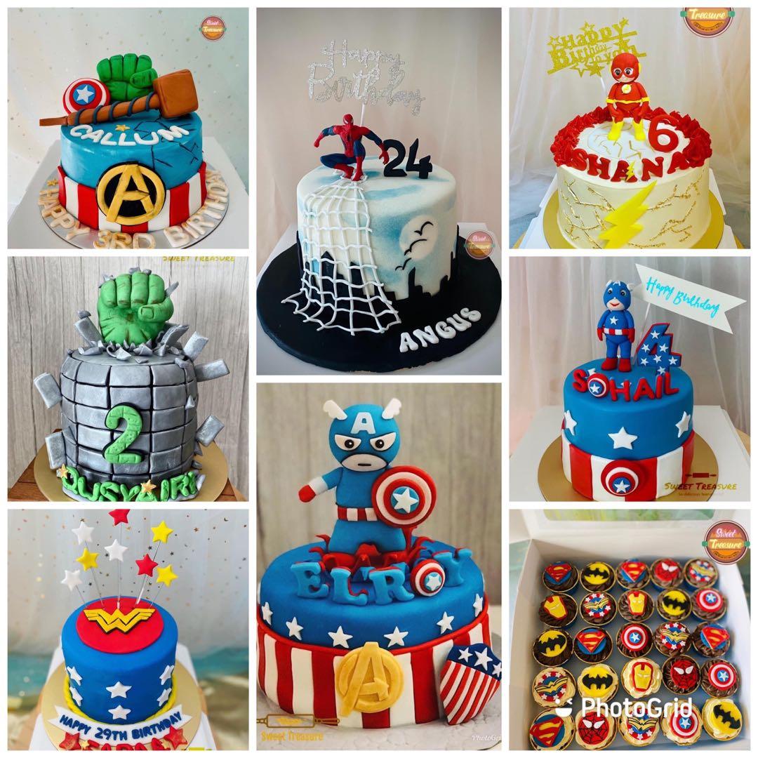number 4 cupcake cake for boys
