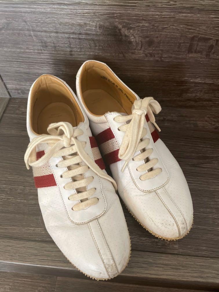 Bally Mens Haldin White Suede Low Top Sneakers Shoes US 6 w/ Defect New |  eBay