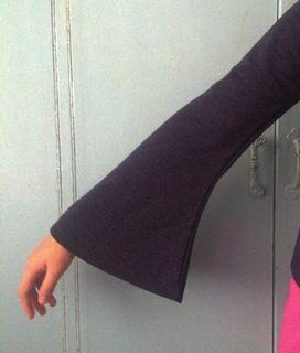 Bell sleeve top
