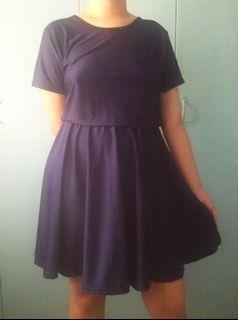 Blue skater dress