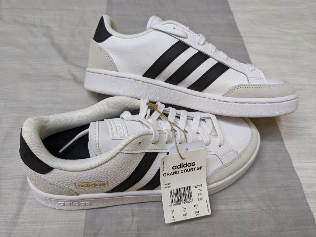 BRAND NEW IN BOX Adidas Ground Court Se. Tennis Sneakers, Men Size 8.5  #FW3277!