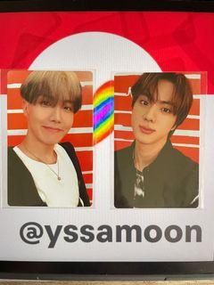BTS Butter Japan Fanclub Preorder Benefit (Jin & j-hope) seokjin hobi hoseok jhope jpfc pob pc photocard poca