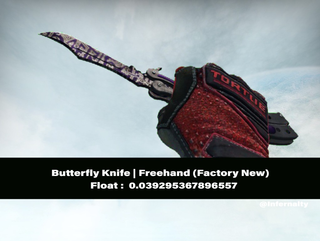 Butterfly Knife Freehand FN CSGO SKINS KNIVES, Video Gaming, Gaming