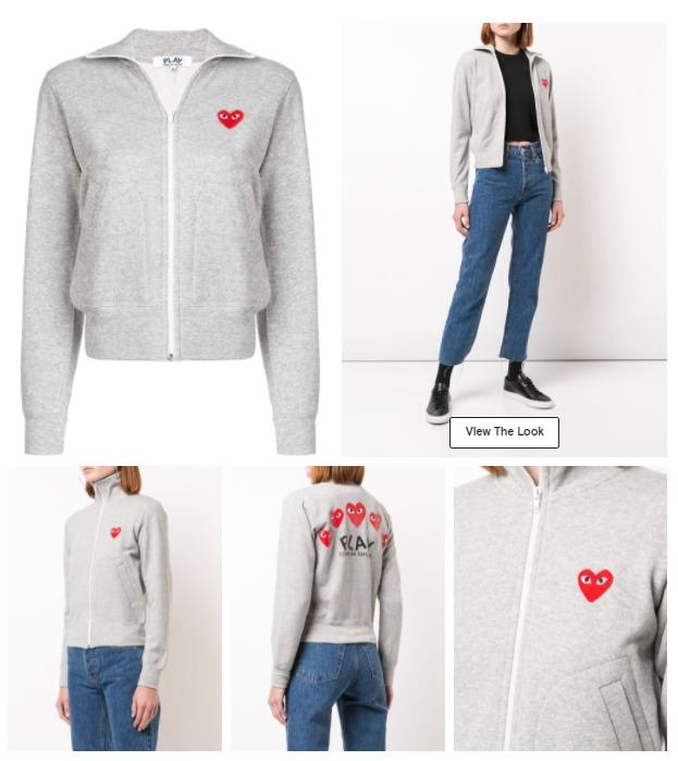 Cdg play jacket hot sale