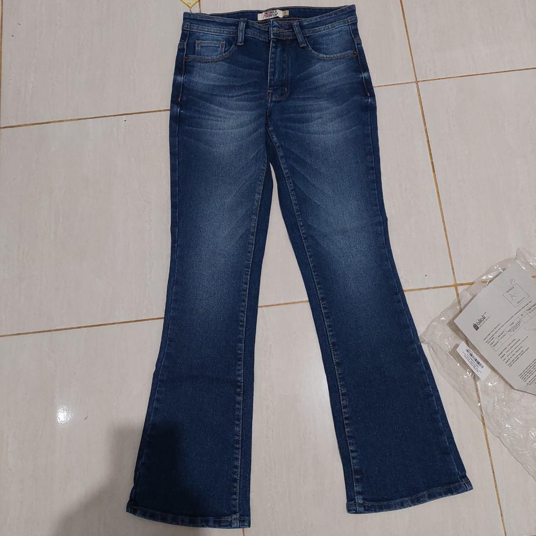 Mobile power ladies boot cut long pants 