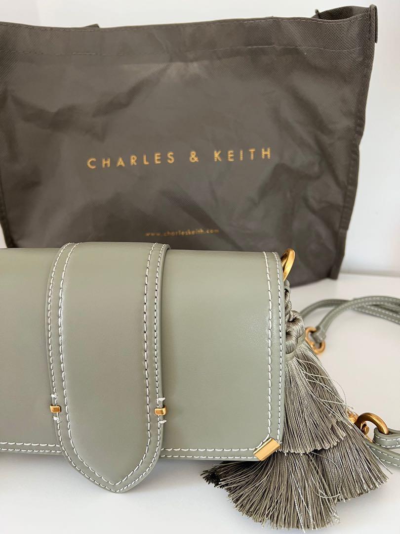 Charles and keith tassel shoulder bag sale