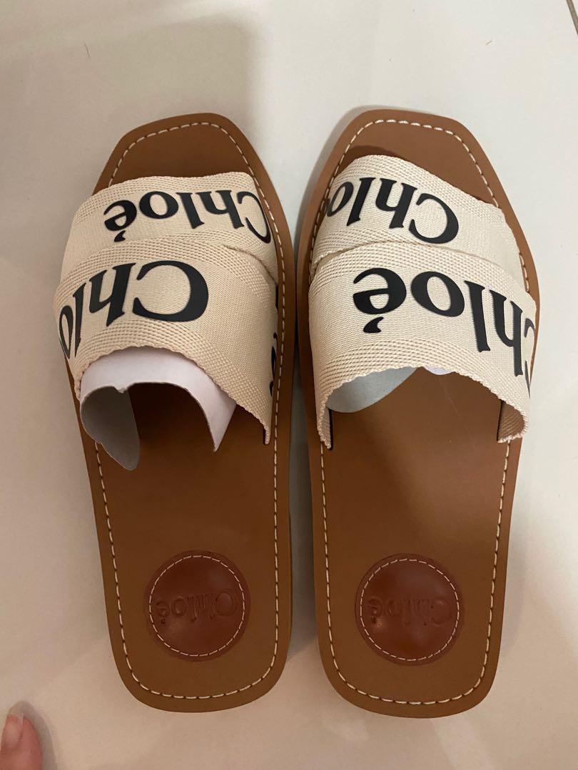 Chloe sandals clearance logo